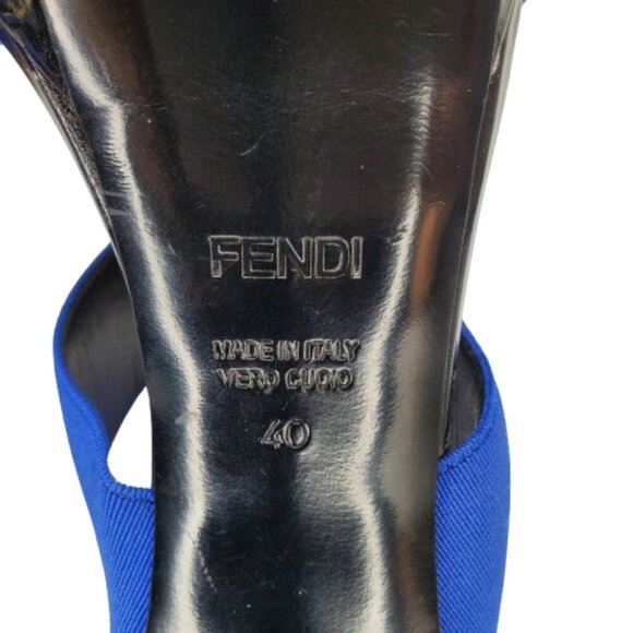 Fendi Elastic Ankle Strap Platform Pumps Heels - Picture 7 of 7